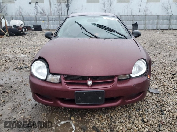 2002 Dodge Neon SE with VIN 1B3AS46C52D558916, listed as a Copart auction lot 86253164 with 103,592 mi miles and Non Repairable. Bid and sale history available at carsss.com. Image 5.