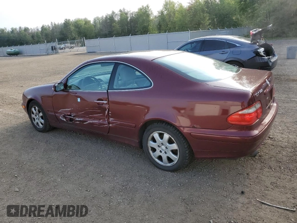 2000 Mercedes-Benz CLK 320/430 with VIN WDBLJ65G9YF120499, listed as a Copart auction lot 65742024 with 223,013 mi miles and Clean Title. Bid and sale history available at DreamBid. Image 2.