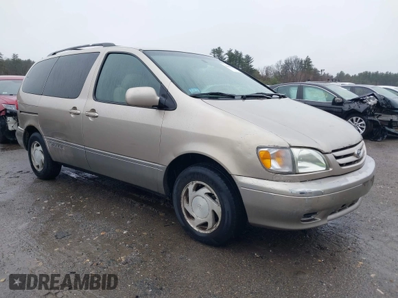 2003 Toyota Sienna LE with VIN 4T3ZF13C93U534860, listed as a IAAI auction lot 41800054 with 214,414 mi miles. Bid and sale history available at carsss.com. Image 1.
