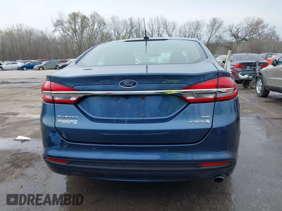 2018 Ford Fusion SE with VIN 3FA6P0LU8JR204122, listed as a IAAI auction lot 41868262 with 95,269 mi miles and . Bid and sale history available at DreamBid. Image 17.