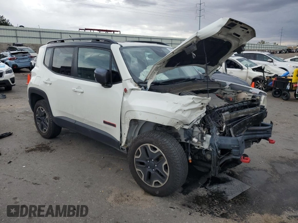2016 Jeep Renegade Trailhawk with VIN ZACCJBCTXGPD68217, listed as a Copart auction lot 60871725 with 127,177 mi miles and Salvage title. Bid and sale history available at DreamBid. Image 4.
