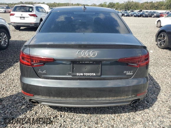 2018 Audi A4 with VIN WAUKMBF4XJA009459, listed as a Copart auction lot 73881424 with Not provided miles and Non repairable. Bid and sale history available at DreamBid. Image 6.