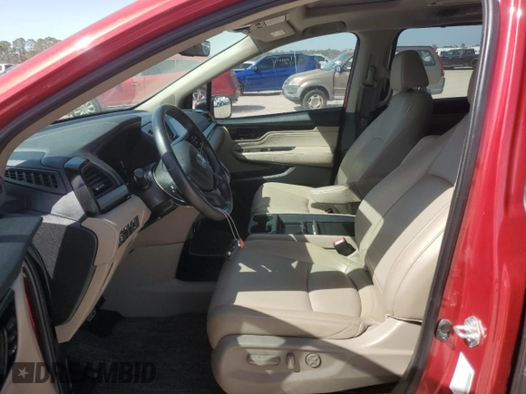 2023 Honda Odyssey Touring with VIN 5FNRL6H85PB014600, listed as a Copart auction lot 49861005 with Not Provided miles and Non Repairable. Bid and sale history available at DreamBid. Image 7.