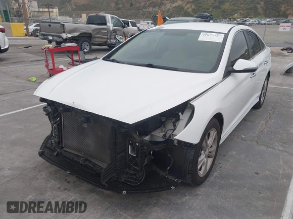 2019 Hyundai Sonata SEL with VIN 5NPE34AF2KH760654, listed as a IAAI auction lot 41877733 with 45,722 mi miles and . Bid and sale history available at DreamBid. Image 2.
