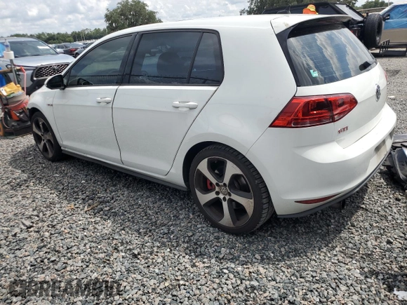2017 Volkswagen Golf GTI S with VIN 3VW447AU0HM038723, listed as a Copart auction lot 71465624 with 64,419 mi miles and Salvage Title. Bid and sale history available at carsss.com. Image 2.