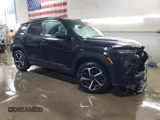 2022 Chevrolet TrailBlazer RS with VIN KL79MUSL9NB016829, listed as a Copart auction lot 88575735 with 36,932 mi miles and Salvage Title. Bid and sale history available at DreamBid. Image 4.