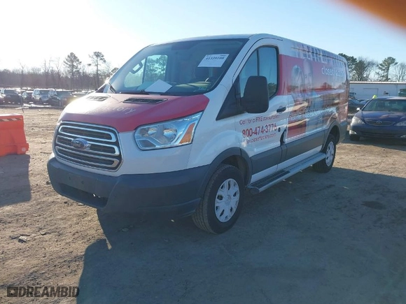 2015 Ford Transit Cargo Van with VIN 1FTNR1ZM2FKA60530, listed as a IAAI auction lot 41339108 with 118,274 mi miles. Bid and sale history available at carsss.com. Image 2.