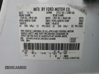 2014 Ford Edge SE with VIN 2FMDK4GC4EBA32468, listed as a Copart auction lot 64206755 with 375,332 mi miles and Clean title. Bid and sale history available at DreamBid. Image 13.