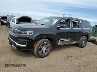 2024 Jeep Grand Wagoneer z VIN 1C4SJSEP8RS105216, wystawiony jako Copart lot #55034155 z przebiegiem 6 816 mil mil oraz Szkoda całkowita • Salvage title. Historia ofert i sprzedaży dostępna na DreamBid. Obrazek 1.