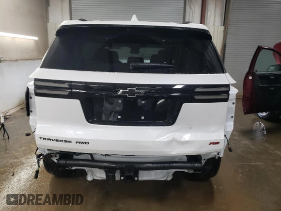 2024 Chevrolet Traverse AWD RS with VIN 1GNEVLKS3RJ172500, listed as a Copart auction lot 80978044 with 2,200 mi miles and Salvage Title. Bid and sale history available at carsss.com. Image 6.