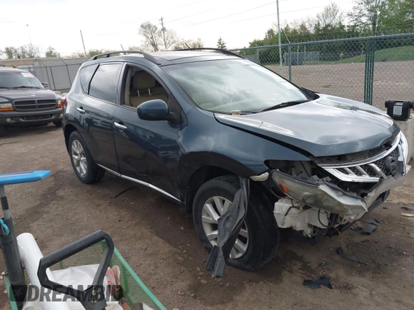 2012 Nissan Murano SV with VIN JN8AZ1MW4CW220925, listed as a IAAI auction lot 42138578 with Not Provided miles and . Bid and sale history available at carsss.com. Image 1.