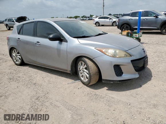 2012 Mazda 3 i Touring with VIN JM1BL1L74C1577899, listed as a Copart auction lot 59716435 with 132,718 mi miles and Salvage title. Bid and sale history available at DreamBid. Image 4.