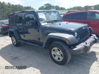 2016 Jeep Wrangler Unlimited Sport z VIN 1C4BJWDG5GL281639, wystawiony jako IAAI lot #42641401 z przebiegiem 191 219 mil mil oraz . Historia ofert i sprzedaży dostępna na DreamBid. Obrazek 1.