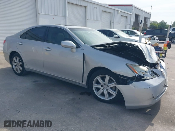 2008 Lexus ES 350 with VIN JTHBJ46G182217699, listed as a IAAI auction lot 42079646 with 158,013 mi miles. Bid and sale history available at carsss.com. Image 1.