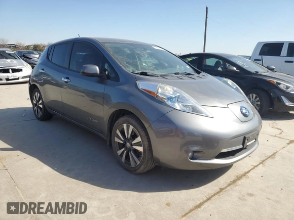 2015 Nissan LEAF SV with VIN 1N4AZ0CP3FC330859, listed as a Copart auction lot 44730433 with 91,556 mi miles. Bid and sale history available at carsss.com. Image 4.