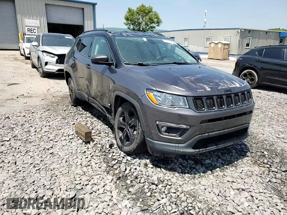2019 Jeep Compass Altitude with VIN 3C4NJDBB0KT683557, listed as a Copart auction lot 59211055 with 102,648 mi miles and Salvage title. Bid and sale history available at DreamBid. Image 14.