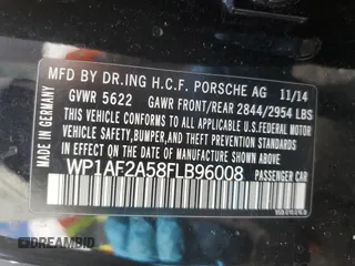 2015 Porsche Macan Turbo z VIN WP1AF2A58FLB96008, wystawiony jako Copart lot #49006515 z przebiegiem 97 011 mil mil oraz Szkoda całkowita • Salvage title. Historia ofert i sprzedaży dostępna na DreamBid. Obrazek 12.