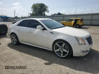 2011 Cadillac CTS Premium with VIN 1G6DS5ED2B0166031, listed as a Copart auction lot 63663675 with 158,709 mi miles and Salvage title. Bid and sale history available at DreamBid. Image 4.