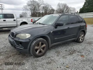 2007 BMW X5 3.0si with VIN 4USFE43547LY77328, listed as a Copart auction lot 44208155 with 107,481 mi miles and Salvage Title. Bid and sale history available at carsss.com. Image 1.