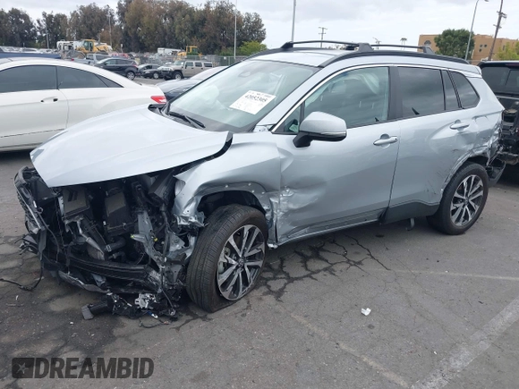 2023 Toyota Corolla Cross XLE with VIN 7MUEAABG8PV077117, listed as a IAAI auction lot 42052305 with 21,571 mi miles and . Bid and sale history available at DreamBid. Image 16.