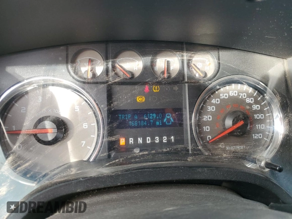 2009 Ford F-150 XL with VIN 1FTPW12V19KC53762, listed as a Copart auction lot 45317785 with 168,184 mi miles and Salvage Title. Bid and sale history available at carsss.com. Image 9.