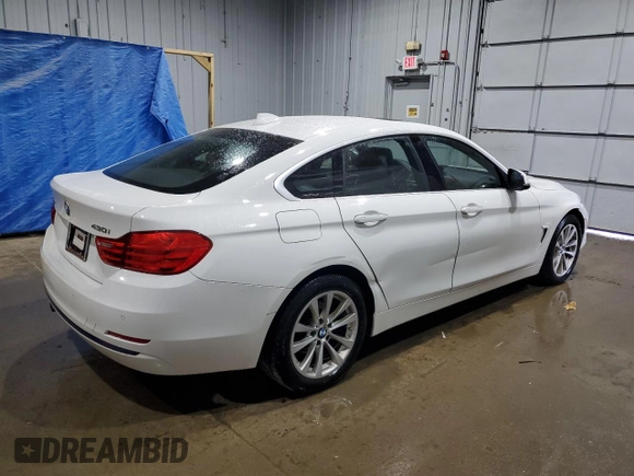 2017 BMW 4 Series 430i xDrive with VIN WBA4F9C39HG813301, listed as a Copart auction lot 55651145 with 142,752 mi miles and Salvage title. Bid and sale history available at DreamBid. Image 3.