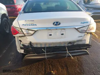 2013 Hyundai Sonata Hybrid Limited with VIN KMHEC4A4XDA080666, listed as a IAAI auction lot 41771785 with 170,714 mi miles. Bid and sale history available at carsss.com. Image 6.