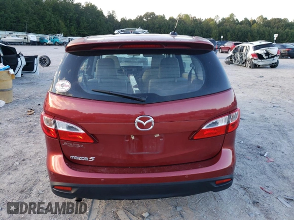 2015 Mazda 5 Grand Touring with VIN JM1CW2DL2F0190095, listed as a Copart auction lot 75709034 with 65,509 mi miles and Salvage title. Bid and sale history available at DreamBid. Image 6.