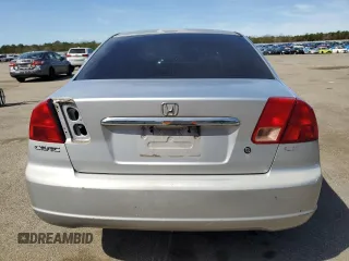 2001 Honda Civic LX with VIN 2HGES16561H555302, listed as a Copart auction lot 49173514 with 149,745 mi miles and Non Repairable. Bid and sale history available at carsss.com. Image 6.