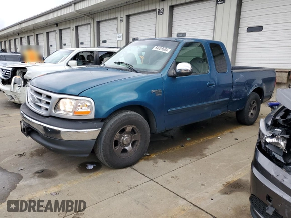 2000 Ford F-150 XL with VIN 1FTRX17W5YNA58235, listed as a Copart auction lot 84026504 with 0 mi miles and Salvage Title. Bid and sale history available at carsss.com. Image 1.