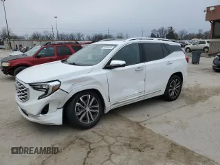 2019 GMC Terrain Denali with VIN 3GKALXEX1KL137663, listed as a Copart auction lot 52189135 with 98,477 mi miles and Salvage title. Bid and sale history available at DreamBid. Image 1.