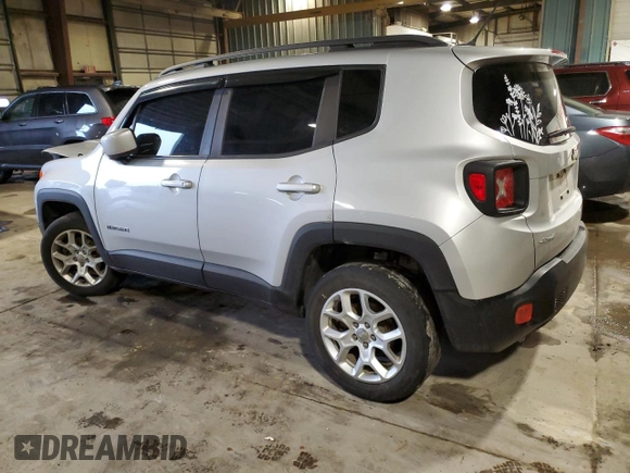 2017 Jeep Renegade Latitude with VIN ZACCJBBB6HPF37241, listed as a Copart auction lot 47377685 with 142,566 mi miles and Salvage Title. Bid and sale history available at carsss.com. Image 2.