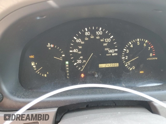 2002 Lexus RX 300 with VIN JTJHF10U120270588, listed as a Copart auction lot 52888125 with 243,985 mi miles and Salvage Title. Bid and sale history available at carsss.com. Image 9.