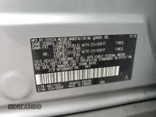 2019 Toyota RAV4 LE with VIN 2T3F1RFV0KW007186, listed as a Copart auction lot 51501435 with 93,105 mi miles and Salvage Title. Bid and sale history available at DreamBid. Image 16.