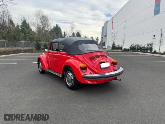 1975 Volkswagen Beetle with VIN 1552010655, listed as a Copart auction lot 45005075 with 57,107 mi miles and Clean Title. Bid and sale history available at DreamBid. Image 3.