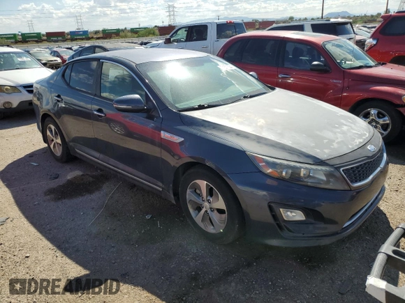 2014 Kia Optima Hybrid LX with VIN KNAGM4AD7E5071358, listed as a Copart auction lot 71671524 with 177,841 mi miles and Clean Title. Bid and sale history available at carsss.com. Image 4.
