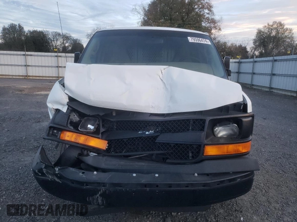 2016 Chevrolet Express Cargo with VIN 1GCWGAFF2G1254028, listed as a Copart auction lot 79596474 with Not provided miles and Salvage title. Bid and sale history available at DreamBid. Image 5.