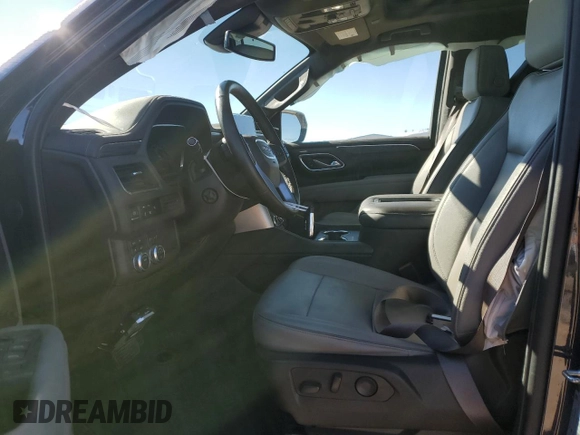 2023 GMC Yukon XL SLT with VIN 1GKS2GKD5PR349418, listed as a Copart auction lot 43635255 with 37,163 mi miles and Salvage Title. Bid and sale history available at DreamBid. Image 7.