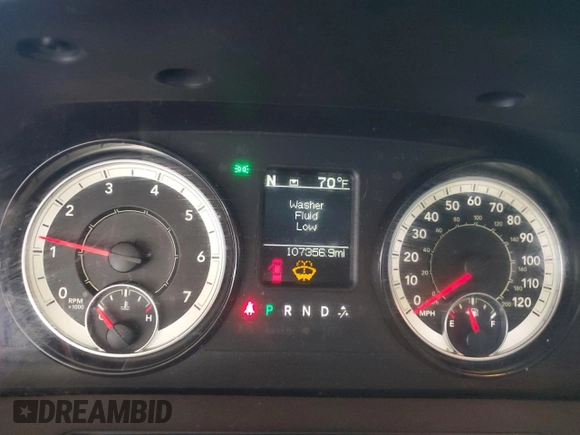 2018 Ram 1500 Tradesman with VIN 3C6RR6KT9JG118351, listed as a Copart auction lot 47204225 with 107,356 mi miles and Salvage title. Bid and sale history available at DreamBid. Image 9.