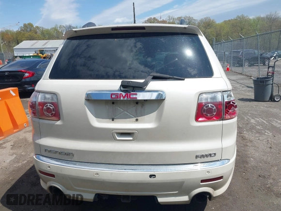 2011 GMC Acadia Denali with VIN 1GKKVTED5BJ329592, listed as a IAAI auction lot 42022700 with 210,336 mi miles. Bid and sale history available at carsss.com. Image 16.