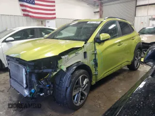 2020 Hyundai Kona Limited with VIN KM8K33A56LU493221, listed as a Copart auction lot 68171752 with 60,744 mi miles. Bid and sale history available at carsss.com. Image 1.