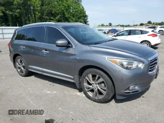 2015 Infiniti QX60 with VIN 5N1AL0MM4FC512128, listed as a Copart auction lot 57683725 with 148,406 mi miles and Salvage title. Bid and sale history available at DreamBid. Image 4.
