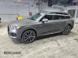 2021 Audi Q7 Premium Plus with VIN WA1LXAF7XMD035947, listed as a Copart auction lot 59604885 with 25,850 mi miles and Salvage title. Bid and sale history available at DreamBid. Image 1.