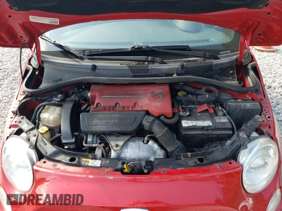 2015 FIAT 500 Abarth with VIN 3C3CFFFH6FT590412, listed as a Copart auction lot 62235855 with 67,892 mi miles and Clean title. Bid and sale history available at DreamBid. Image 11.