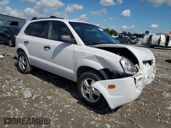 2008 Hyundai Tucson GLS with VIN KM8JM12B98U815228, listed as a Copart auction lot 73190674 with 223,245 mi miles and Salvage Title. Bid and sale history available at carsss.com. Image 4.