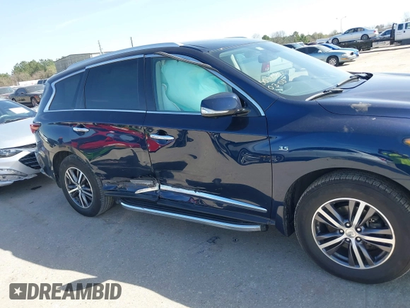 2017 Infiniti QX60 with VIN 5N1DL0MN9HC542587, listed as a IAAI auction lot 41745897 with 85,746 mi miles and . Bid and sale history available at carsss.com. Image 6.