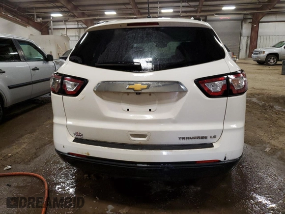 2013 Chevrolet Traverse LS with VIN 1GNKRFED5DJ184999, listed as a Copart auction lot 52169635 with 0 mi miles and Clean Title. Bid and sale history available at carsss.com. Image 6.