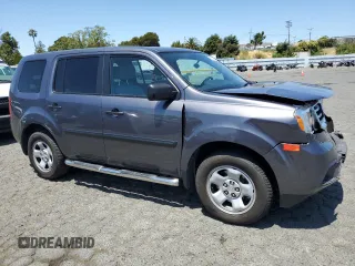 2014 Honda Pilot LX with VIN 5FNYF3H29EB026033, listed as a Copart auction lot 62529725 with 108,984 mi miles and Salvage title. Bid and sale history available at DreamBid. Image 4.