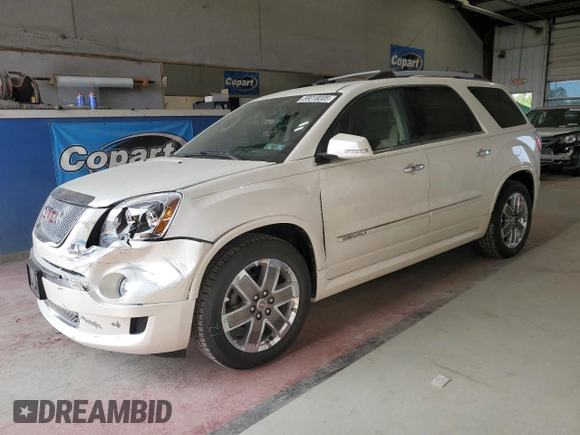 2012 GMC Acadia Denali with VIN 1GKKVTED9CJ203852, listed as a Copart auction lot 59018005 with 110,398 mi miles and Salvage title. Bid and sale history available at DreamBid. Image 1.