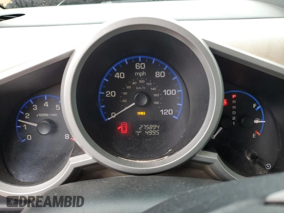 2007 Honda Element EX with VIN 5J6YH28767L003383, listed as a Copart auction lot 43270825 with 275,894 mi miles and Salvage Title. Bid and sale history available at DreamBid. Image 9.